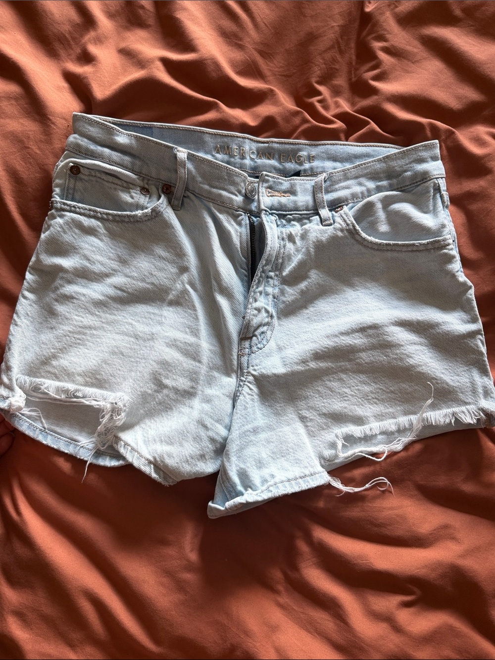 American Eagle Outfitters Light Blue Denim Cutoff Shorts